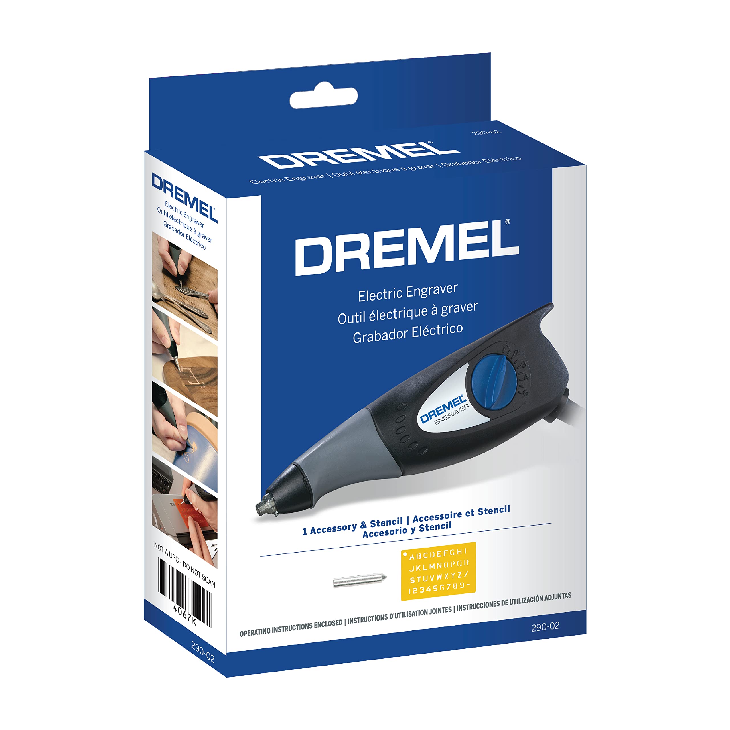 Foto 5 pulgar | Herramienta Rotativa Grabadora Dremel 120 V Con Plantillas Para Bricolaje - Venta Internacional.