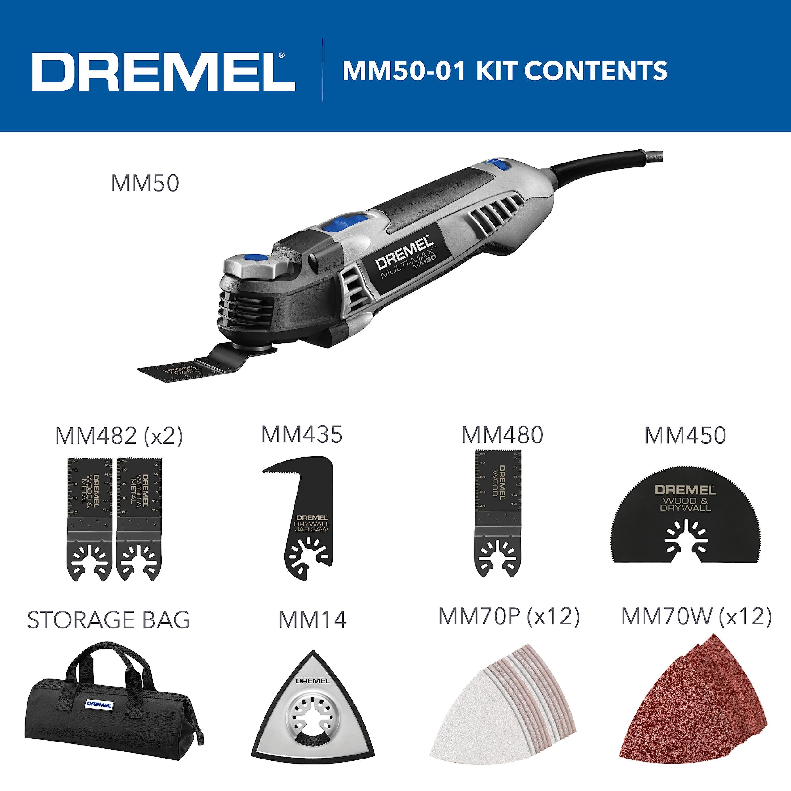 Foto 2 | Kit Multiherramienta Oscilante Dremel Multi-max Mm50-01 5.0a - Venta Internacional.