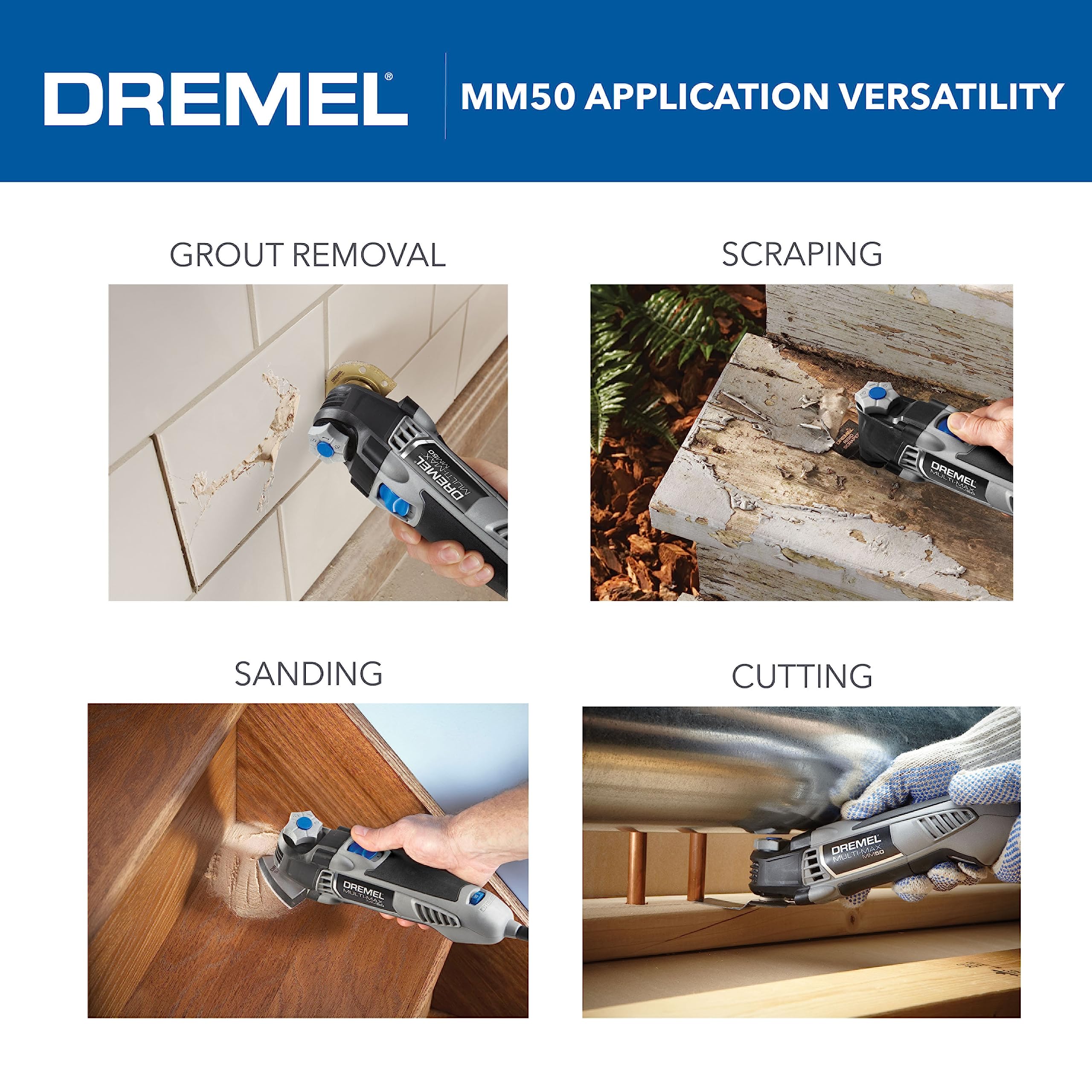 Foto 4 | Kit Multiherramienta Oscilante Dremel Multi-max Mm50-01 5.0a - Venta Internacional.