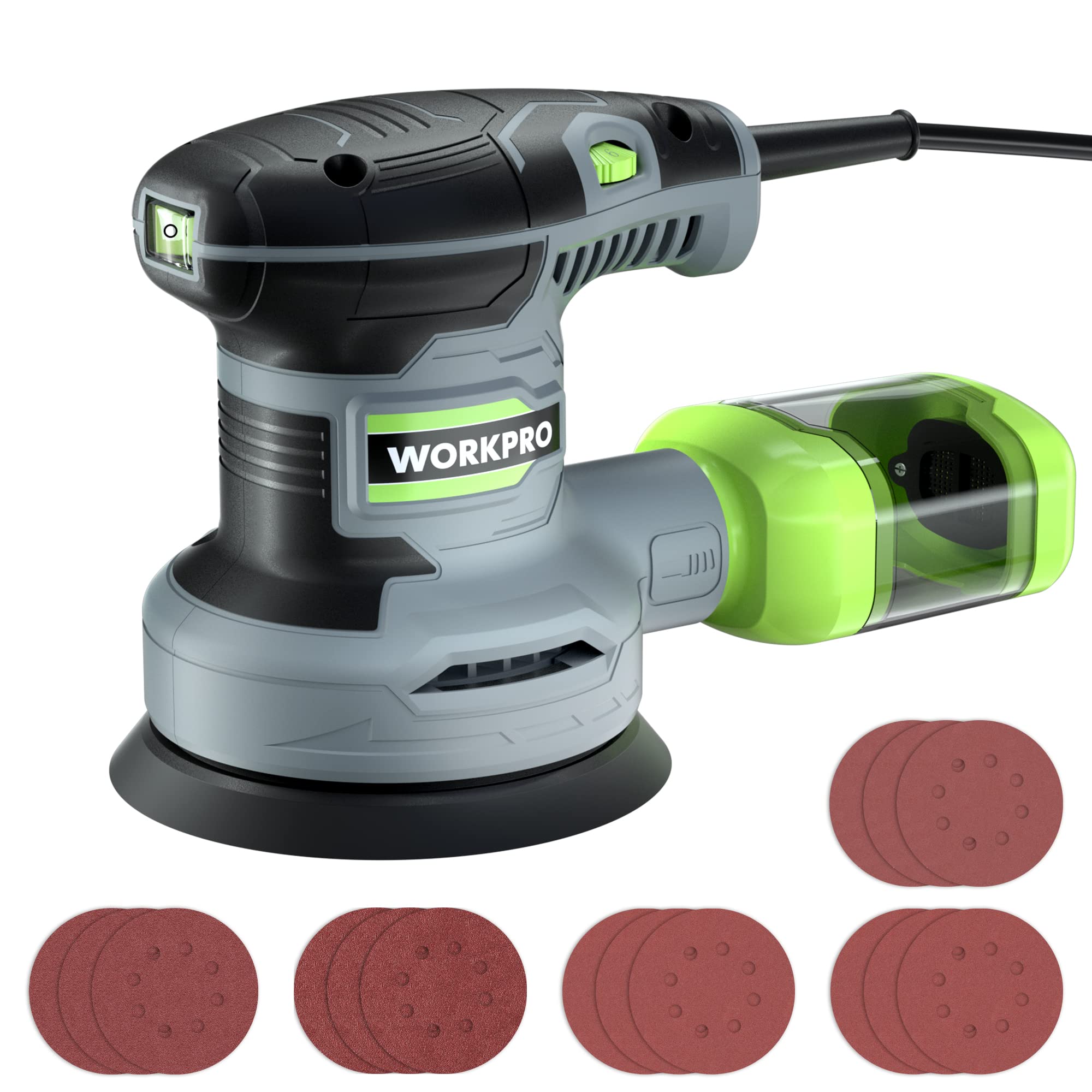 Foto 1 | Lijadora Random Orbit Workpro De 5 Pulgadas Y 6 Velocidades Variables, 2,5 A - Venta Internacional.