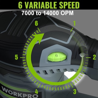 Foto 6 | Lijadora Random Orbit Workpro De 5 Pulgadas Y 6 Velocidades Variables, 2,5 A - Venta Internacional.