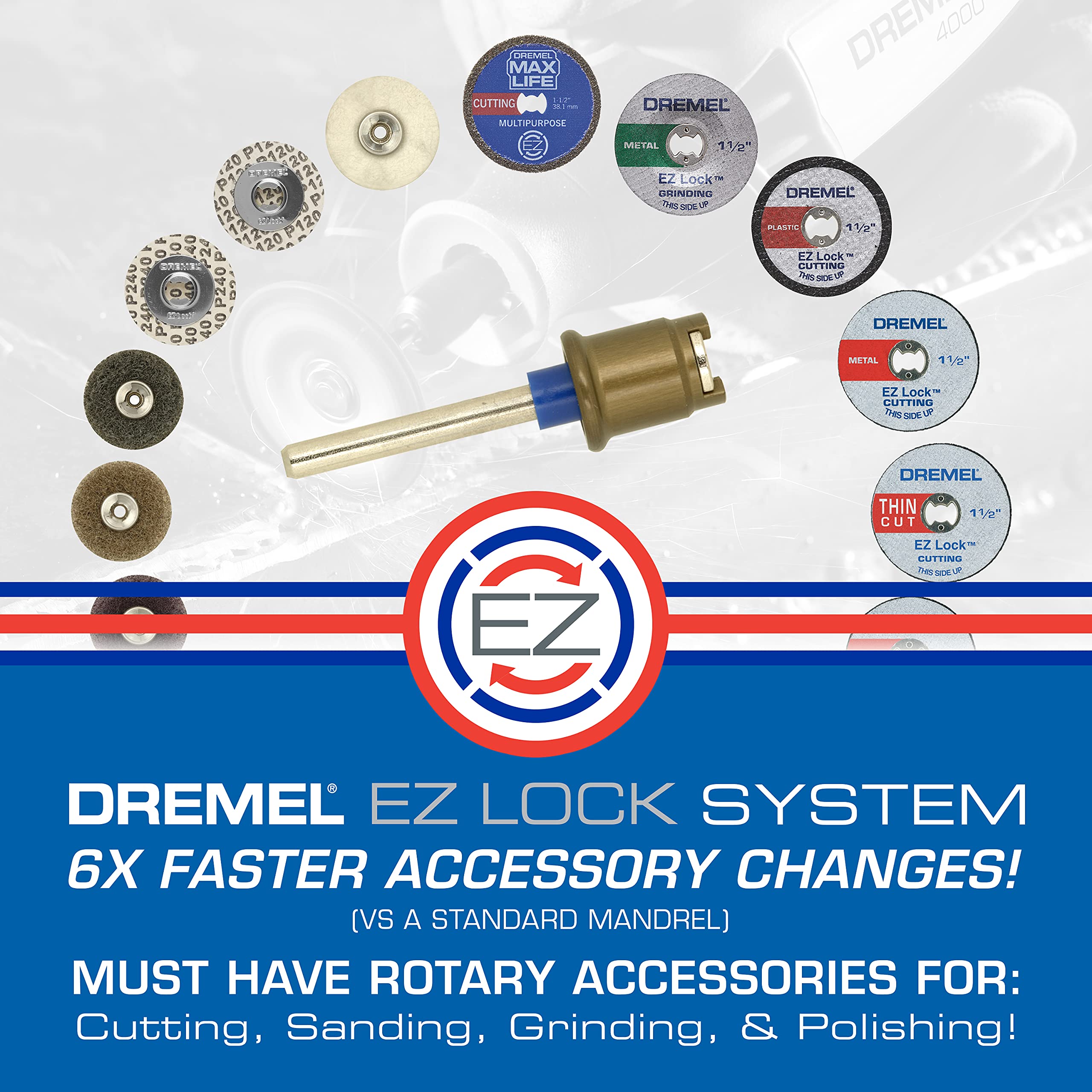 Foto 7 pulgar | Kit De Accesorios Para Herramientas Rotativas Dremel Ez686-01 Ez Lock - Venta Internacional.