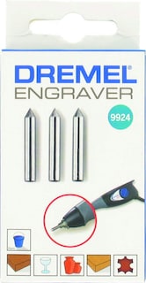 Foto 4 | Accesorios De Grabado Puntos De Grabado De Carburo Dremel 9924 - Venta Internacional.