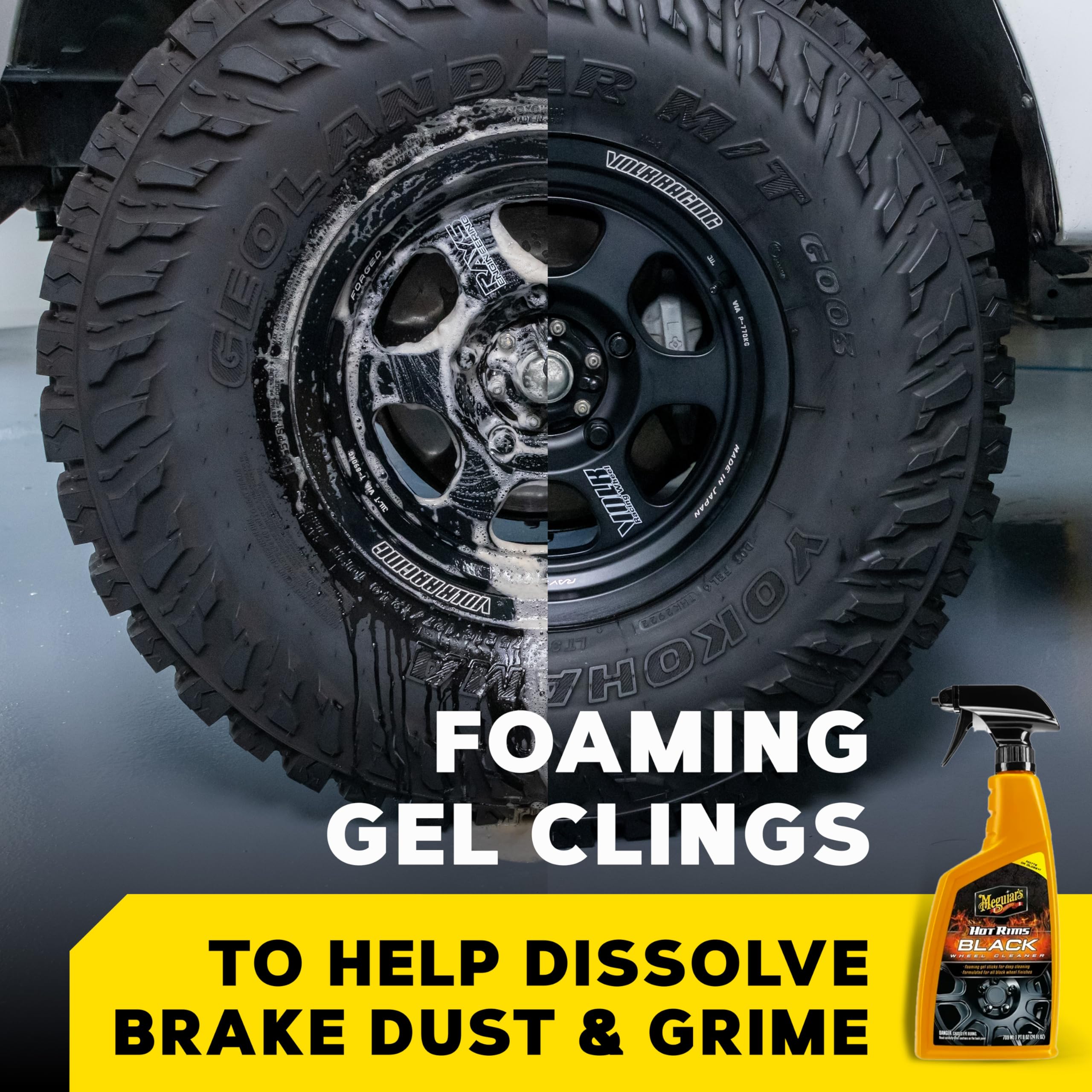 Foto 2 | Limpiador De Ruedas Meguiar's Hot Rims, Botella Pulverizadora Negra De 710 Ml - Venta Internacional.