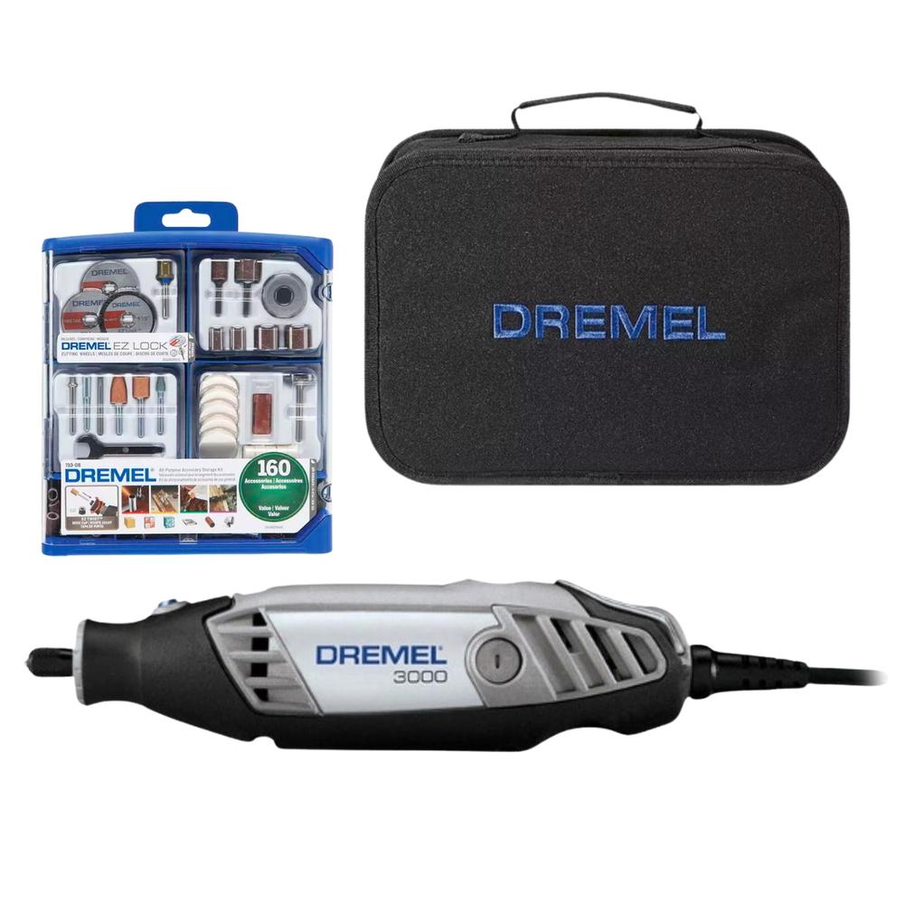 Foto 2 pulgar | Dremel 3000 + Kit 160 Pza Mandril Maletin 127v
