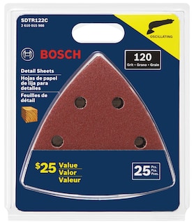 Foto 2 | Hojas De Lijado Bosch Sdtr122c 120 Grit 25 Unidades Para Madera - Venta Internacional.