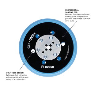 Foto 2 | Almohadilla De Lijado Bosch Rsm5046 Dura Con Gancho Y Bucle De 12,7 Cm Con Múltiples Orificios - Venta Internacional.