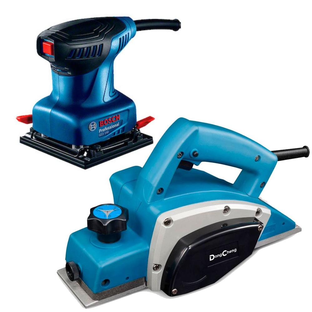 Foto 1 | Lijadora Orbital Bosch Gss140 + Cepillo Madera Dc 500w