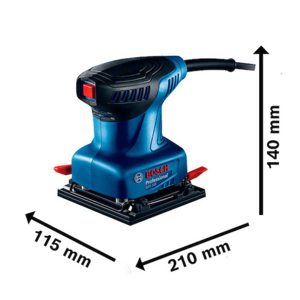 Foto 4 | Lijadora Orbital Bosch Gss140 + Cepillo Madera Dc 500w