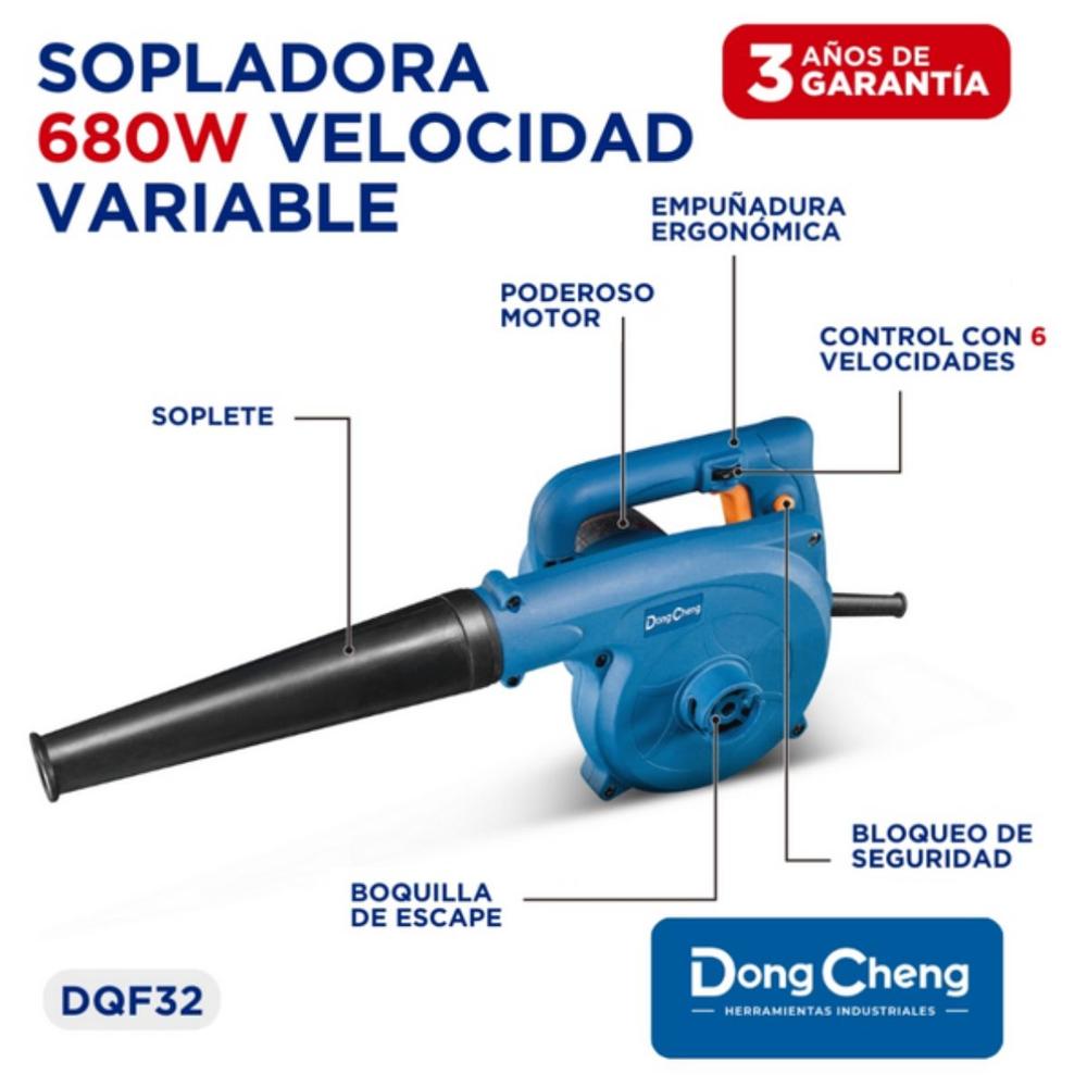 Foto 8 | Lijadora Orbital 5´ 380w + Sopladora 680w Dongcheng