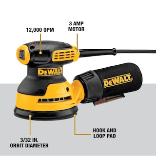 Foto 3 | Lijadora Orbital Dewalt Dwe6421k 3a, 12 000 Ppm, 5 Pulgadas, Con Cable - Venta Internacional.