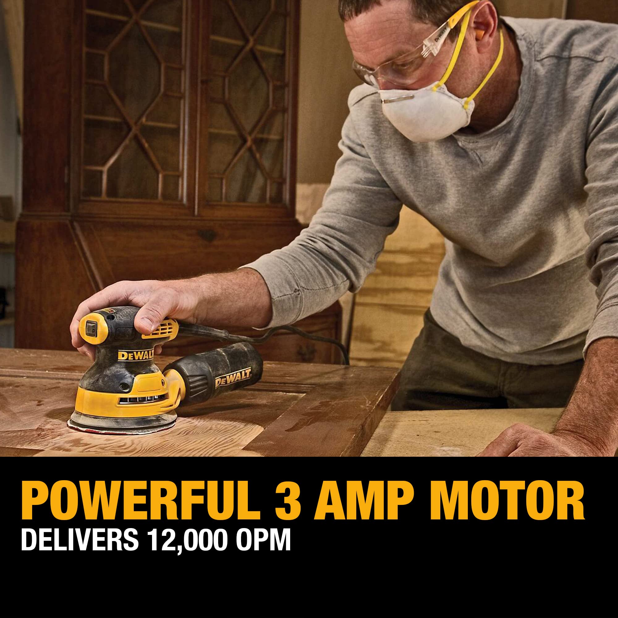 Foto 4 | Lijadora Orbital Dewalt Dwe6421k 3a, 12 000 Ppm, 5 Pulgadas, Con Cable - Venta Internacional.