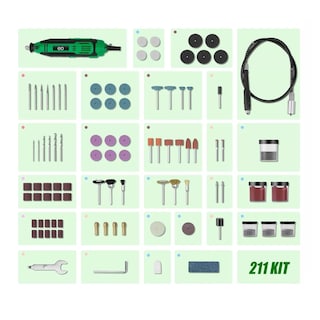 Foto 3 | Mini Taladro Con 211 Piezas Eo Safe Imports Esi-6934 Multicolor