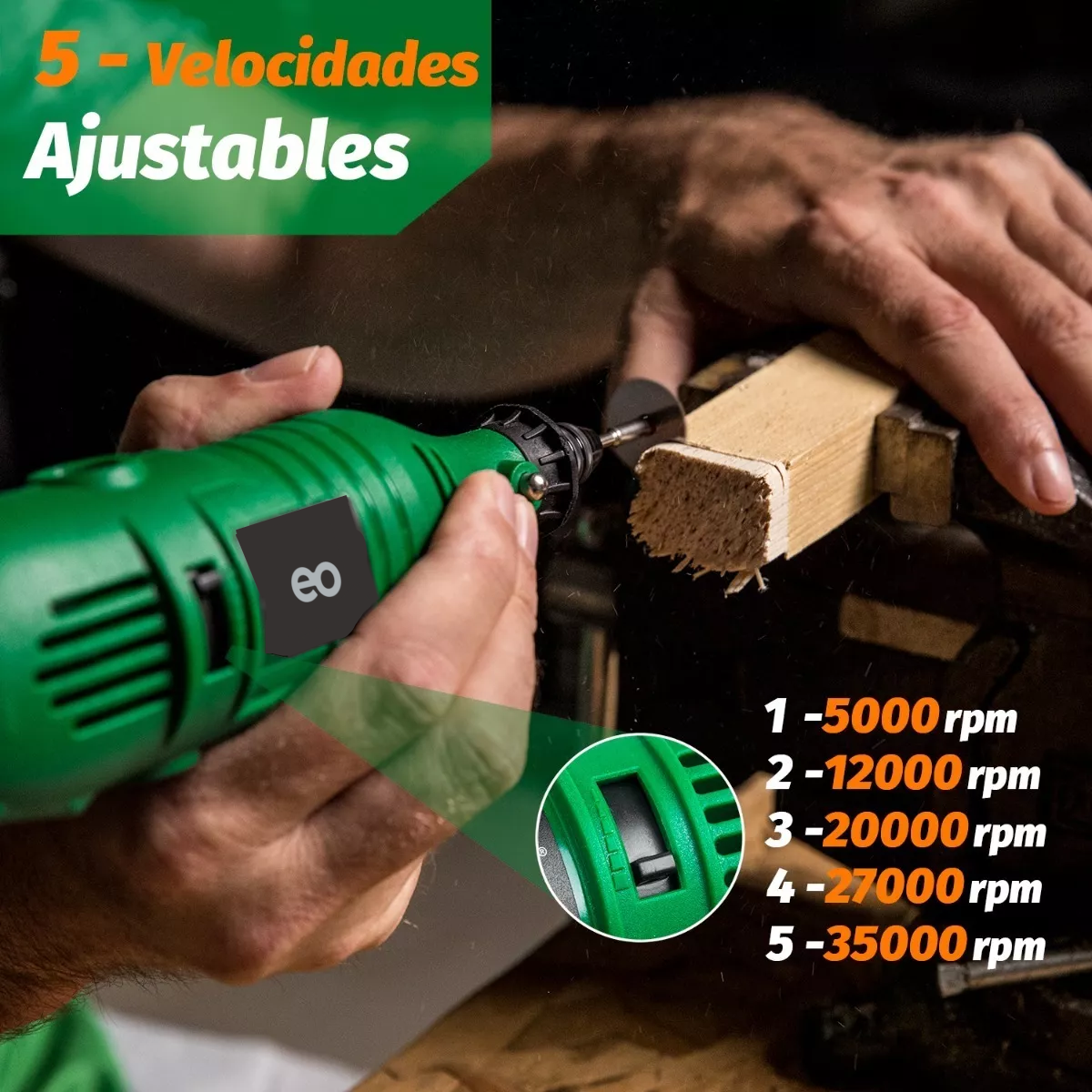 Foto 4 pulgar | Kit Mini Taladro Esmeril Mototool Con Accesorios 140 Pzas Eo Safe Imports Esi-6933-1 Multicolor