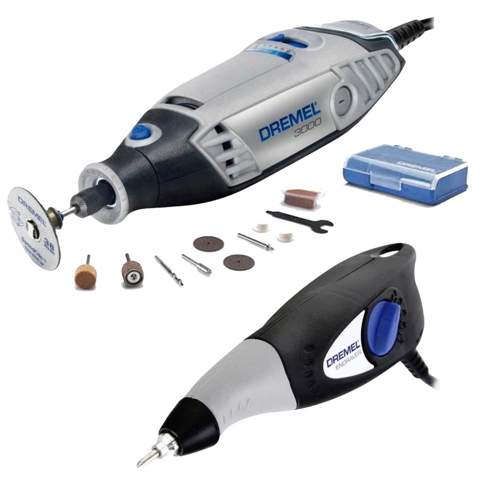 Kit Mototool Dremel 3000 127v + Grabador De Metales 290 +acc