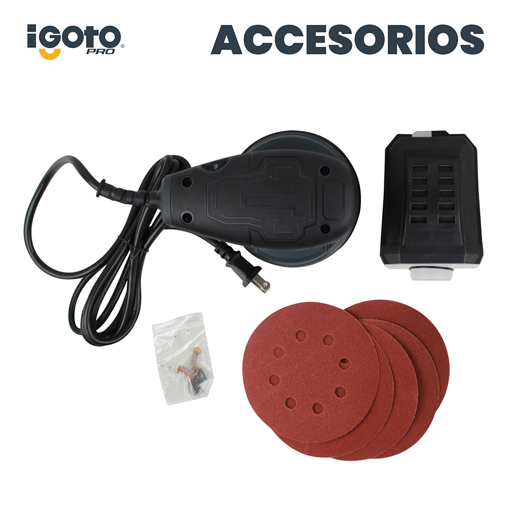Foto 6 | Lijadora Rotativa 300 W  Con 5 Lijas Repuesto