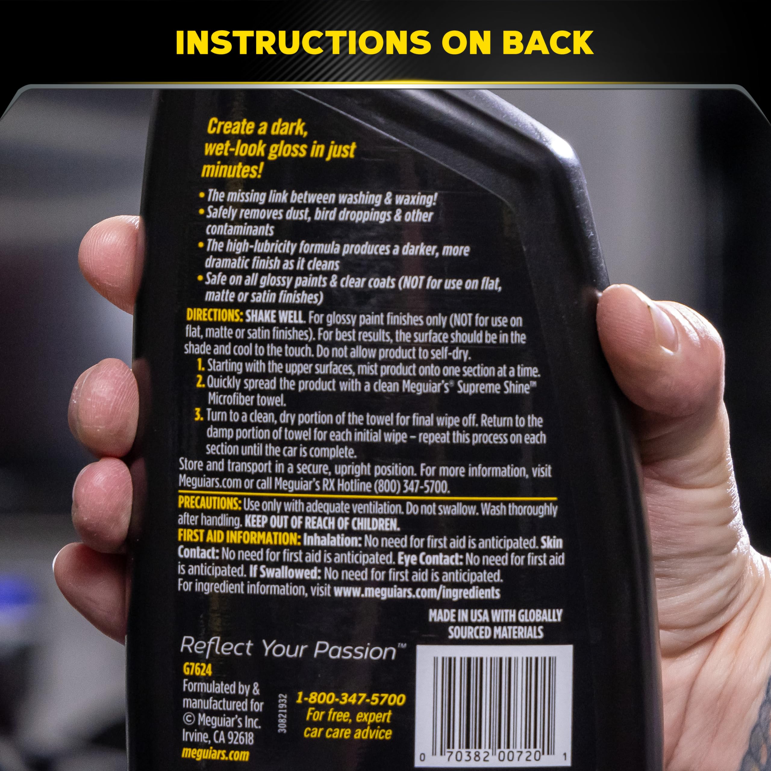 Foto 7 pulgar | Aerosol Quik Detailer Meguiar's Gold Class De Alto Brillo De 710 Ml - Venta Internacional.
