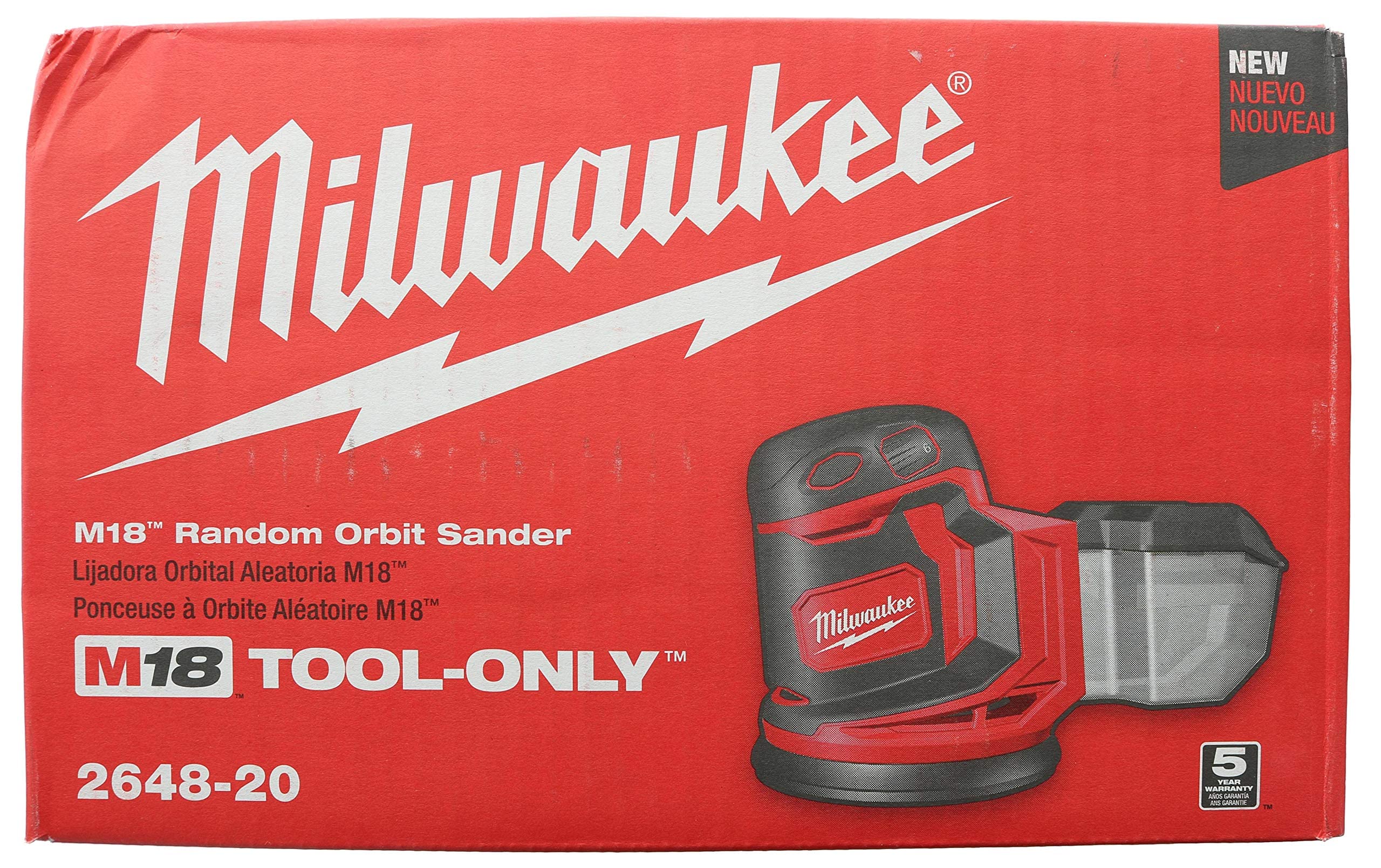 Foto 6 pulgar | Lijadora de Órbita Aleatoria Milwaukee M18 2648-20 - Venta Internacional