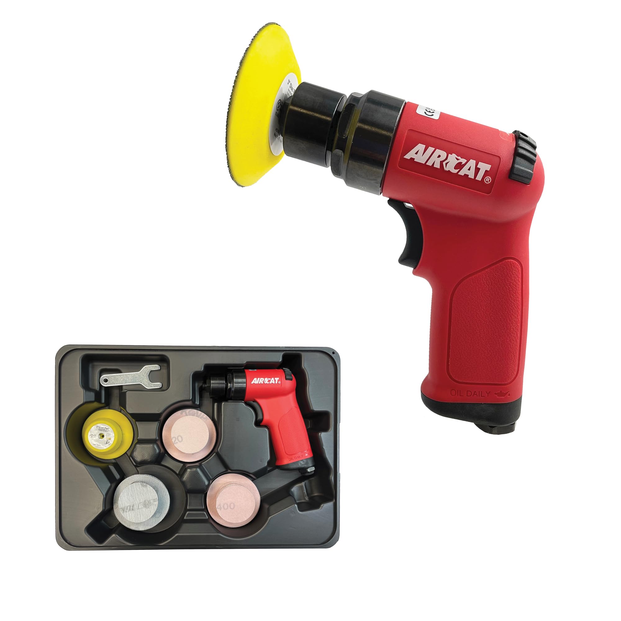 Lijadora Orbital Aircat 6315-k Mini 3 Con Kit - Venta Internacional.