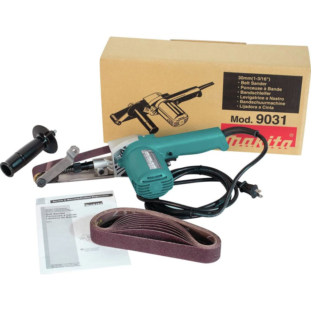 Foto 2 pulgar | Lijadora De Banda Makita 9031 2,9 X 53,3 Cm Para Madera, Metal Y Fibra De Vidrio - Venta Internacional.