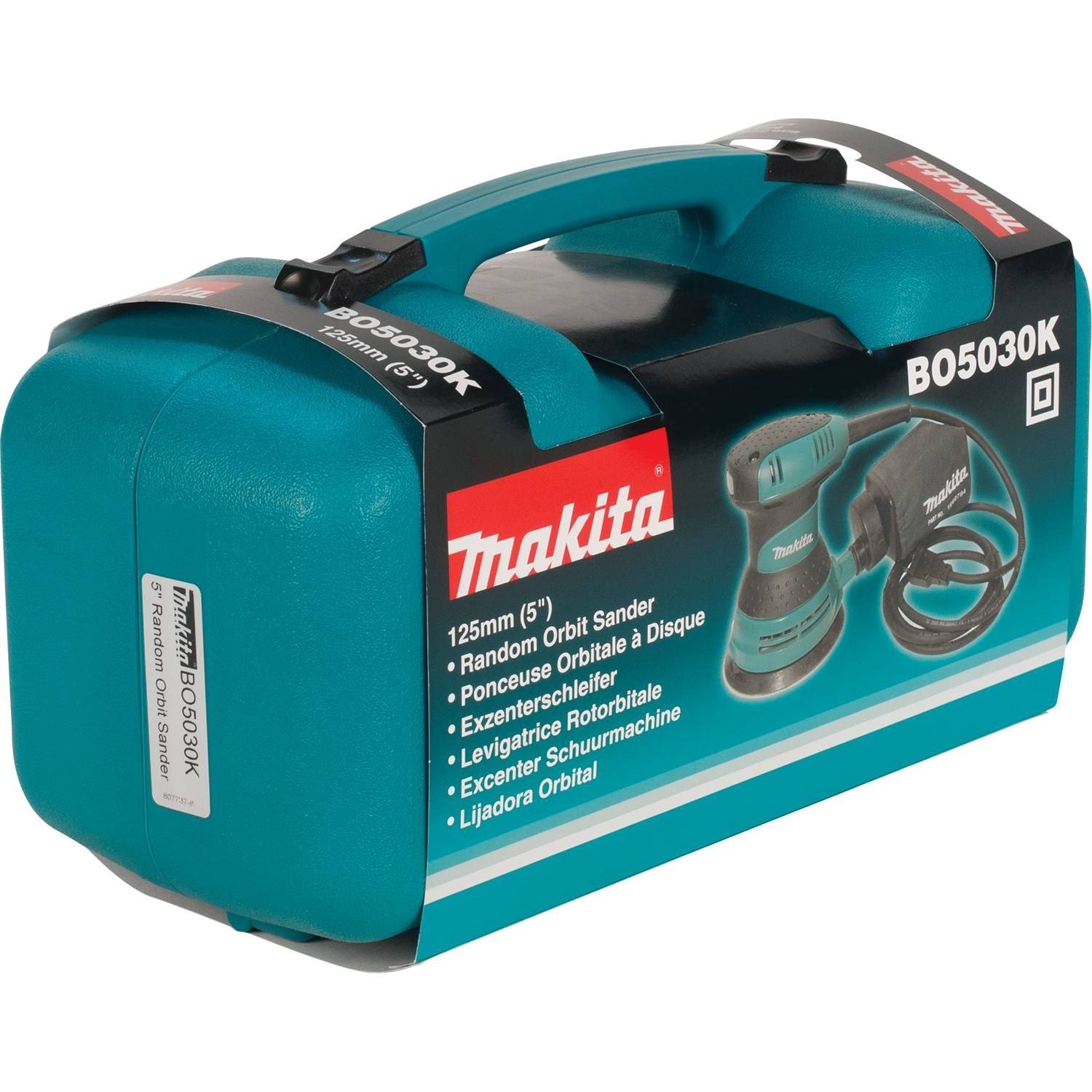 Foto 3 | Lijadora Random Orbit Makita Bo5030k 5 3.0a Con Estuche Para Herramientas - Venta Internacional.