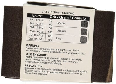 Foto 2 | Cinturón Abrasivo Makita 794119-d-2 De Grano 120, Paquete De 2 - Venta Internacional.