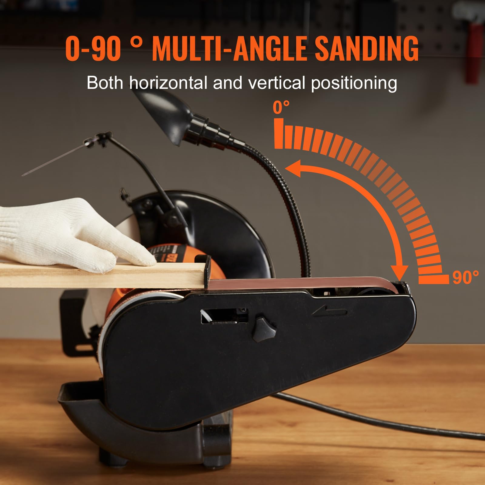 Foto 4 pulgar | Lijadora De Mesa Vevor De 8 Pulgadas Con Combinación De Correas De 2 X 28 Pulgadas - Venta Internacional.