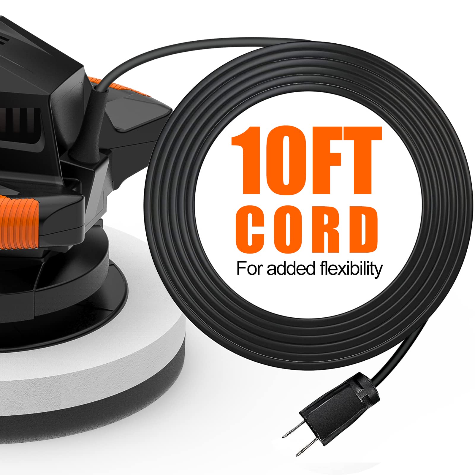 Foto 4 pulgar | Pulidora Amortiguadora Thinkwork de 10 Pulgadas con 4 Capós 1500-3600 Rpm - Venta Internacional