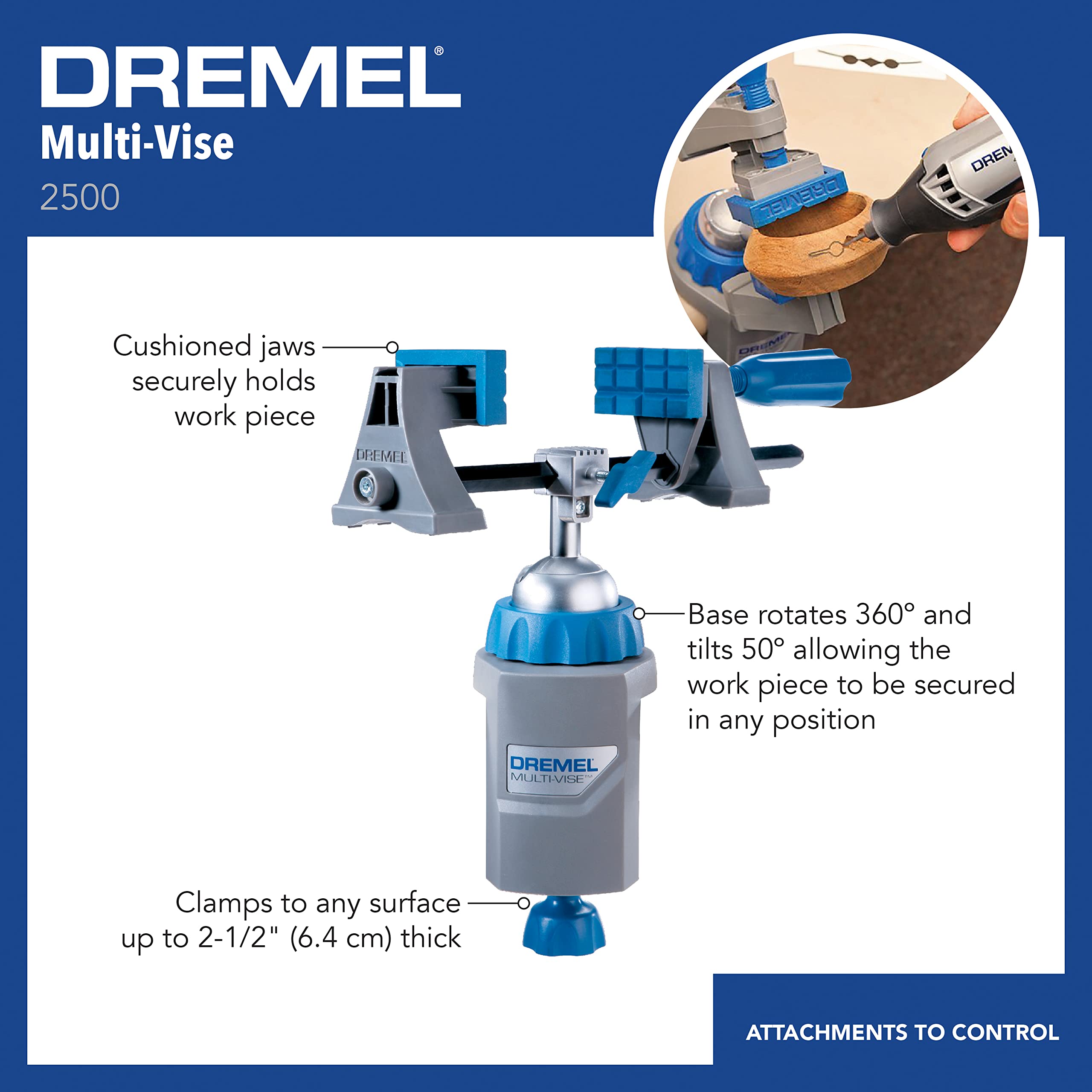 Foto 2 | Herramienta Rotativa Multi-vise Dremel 2500-01, Accesorio 3 En 1 - Venta Internacional.