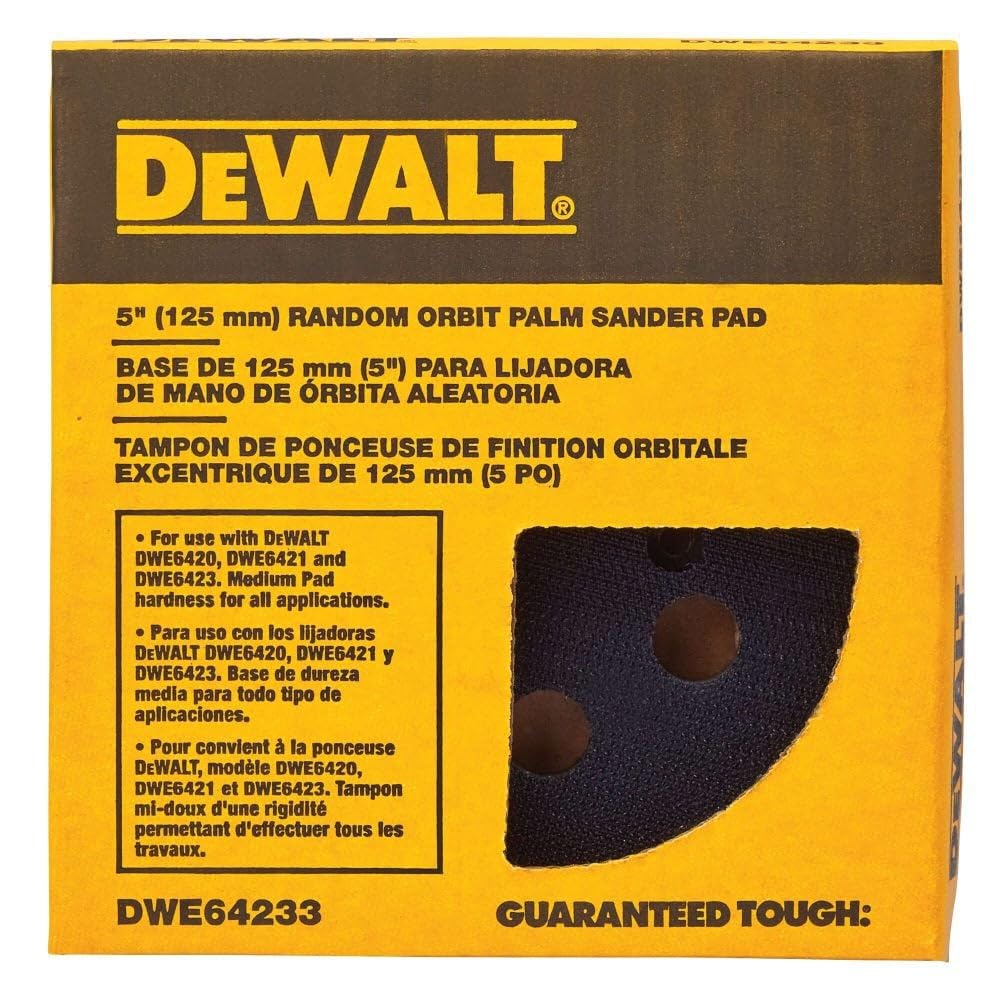 Foto 4 | Almohadilla De Lijado Dewalt Hook And Loop, 5 Pulgadas Y 8 Orificios Dwe64233 - Venta Internacional.