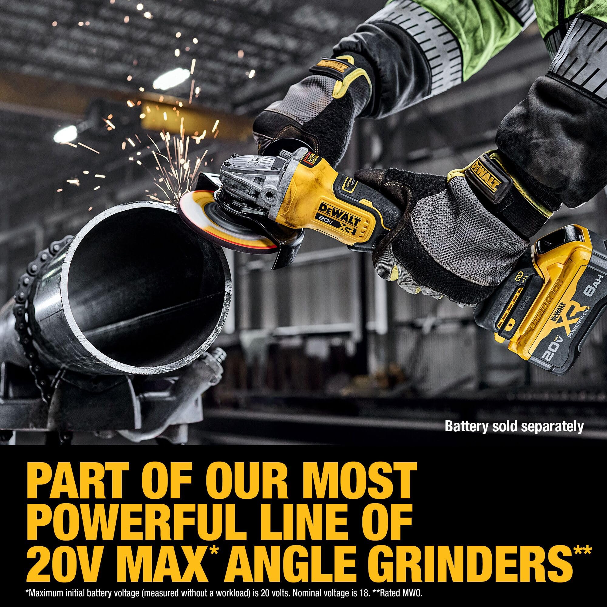 Foto 4 pulgar | Amoladora Angular Dewalt Dcg410vsb 20v Max* Xr Sin Escobillas 115-125 Mm - Venta Internacional.