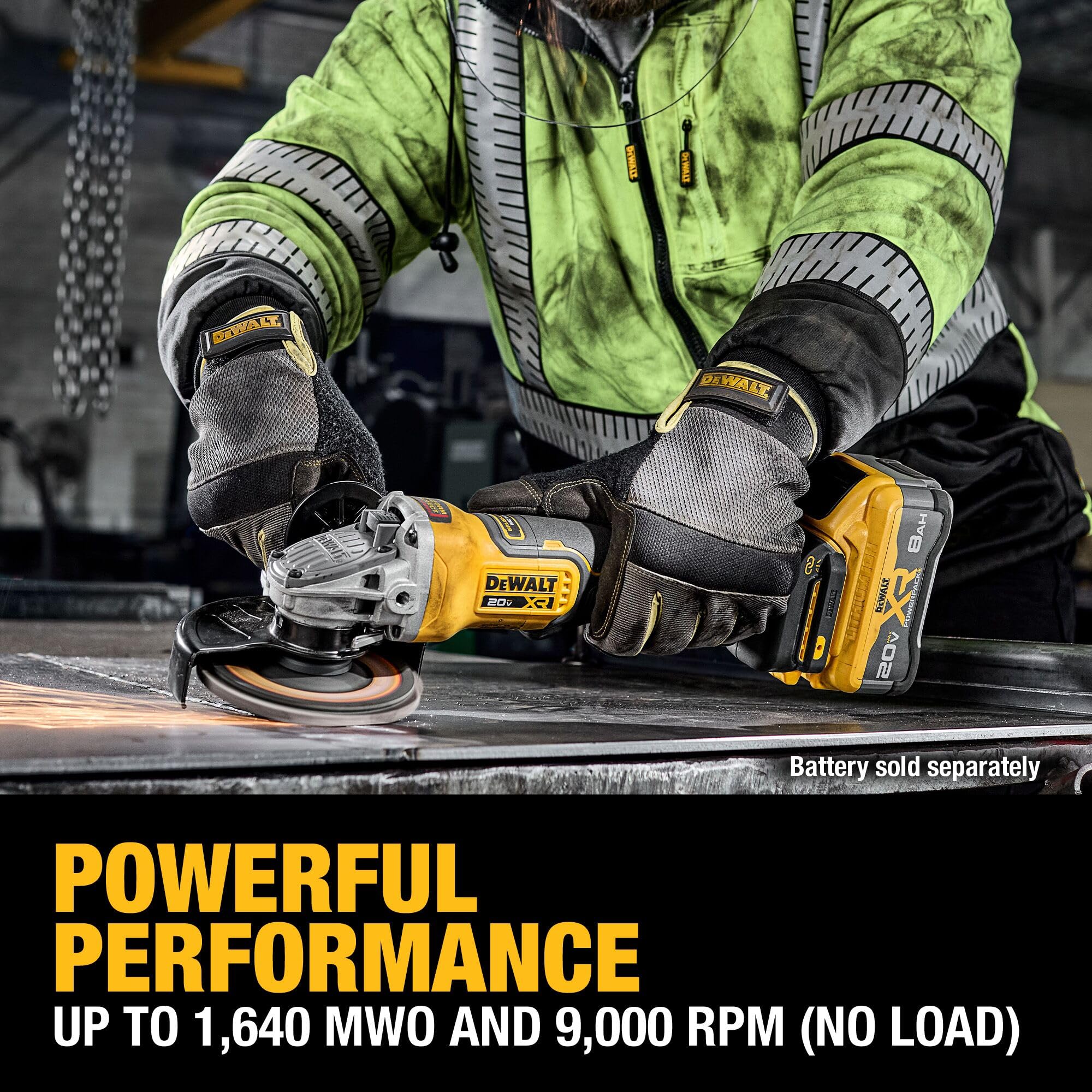 Foto 6 pulgar | Amoladora Angular Dewalt Dcg410vsb 20v Max* Xr Sin Escobillas 115-125 Mm - Venta Internacional.