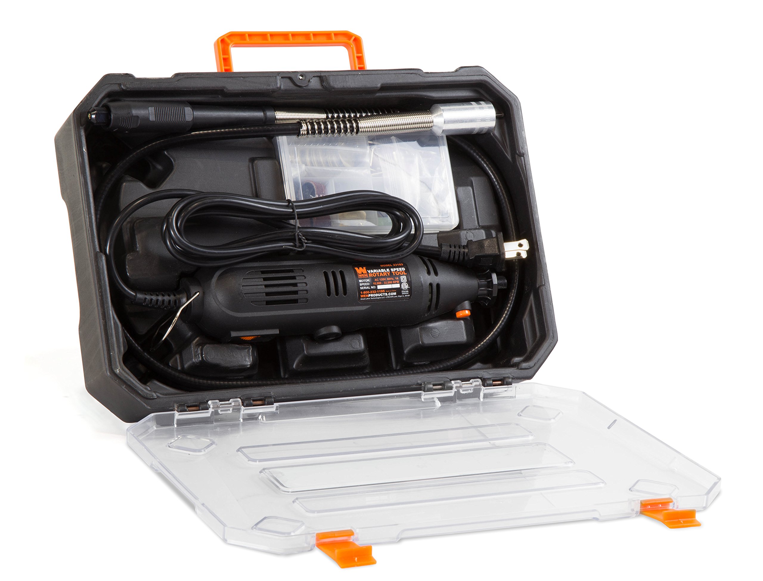 Foto 6 | Herramienta Giratoria Wen 23103 De Velocidad Variable De 1 Amperio Con Más De 100 Accesos. - Venta Internacional.