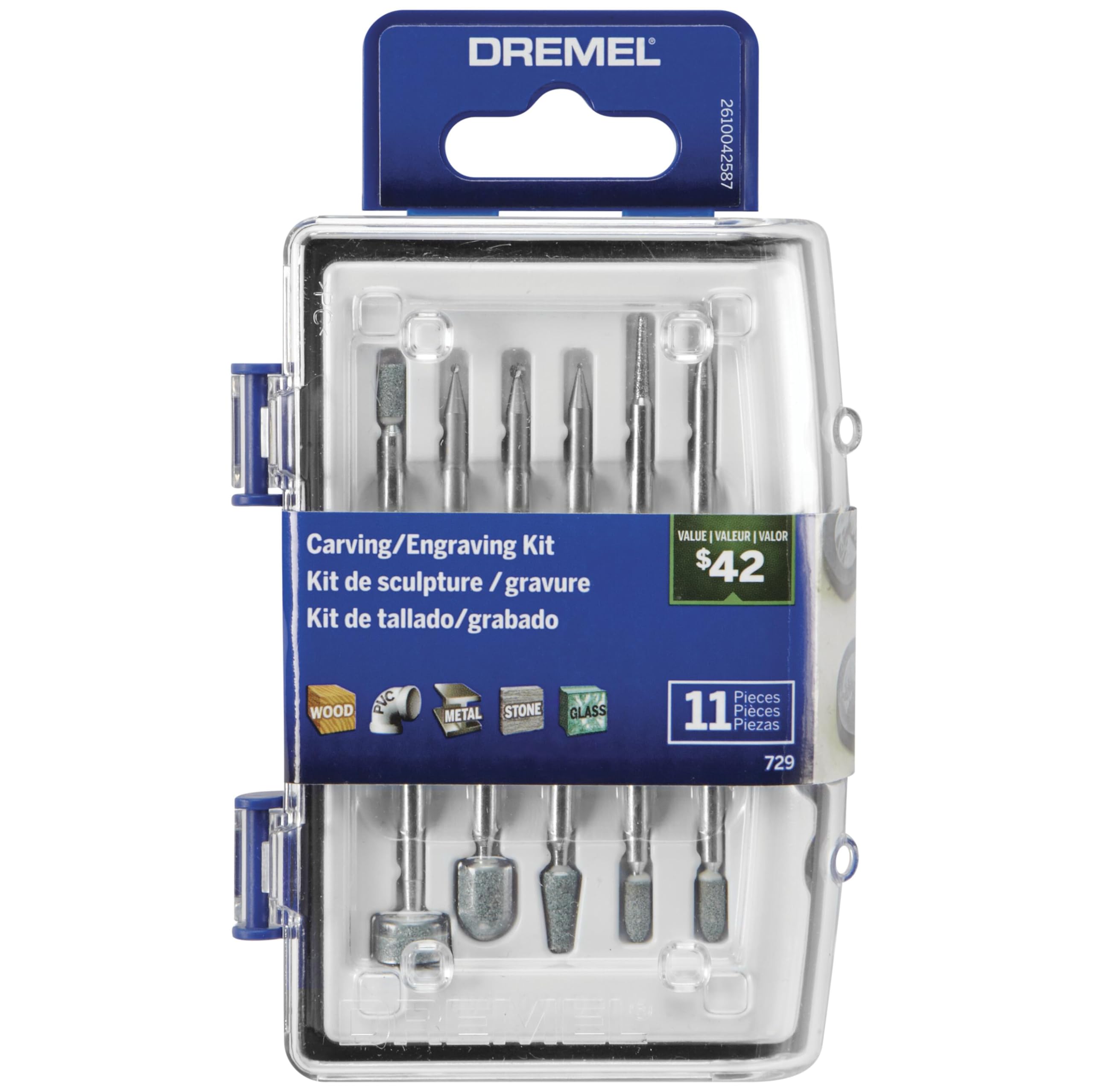 Kit De Accesorios Dremel 729-01, Herramienta Rotativa Para Tallar Y Grabar - Venta Internacional.