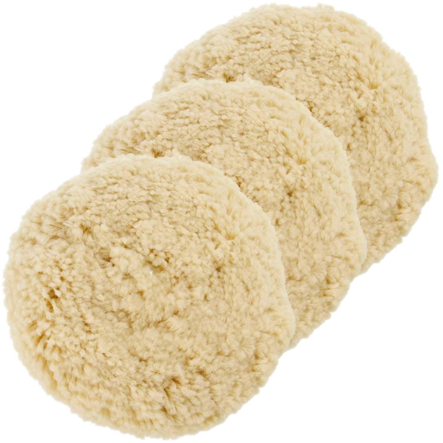 Foto 2 | Juego De 4 Almohadillas Para Pulir Lana Spta, 100% Lana Natural, 8 Pulgadas - Venta Internacional.