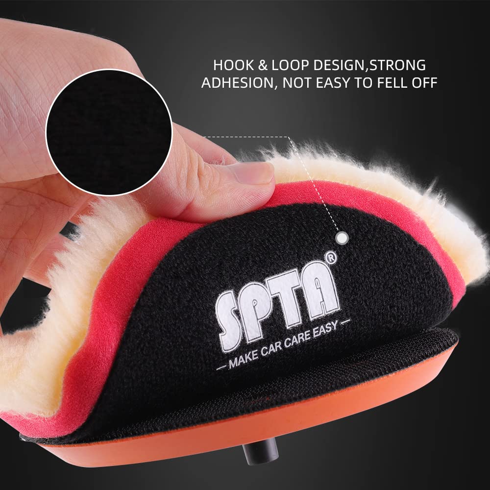 Foto 6 pulgar | Almohadillas De Pulido De Lana Spta De 3 Pulgadas (76 Mm) Para Pulidora De Automóviles - Venta Internacional.