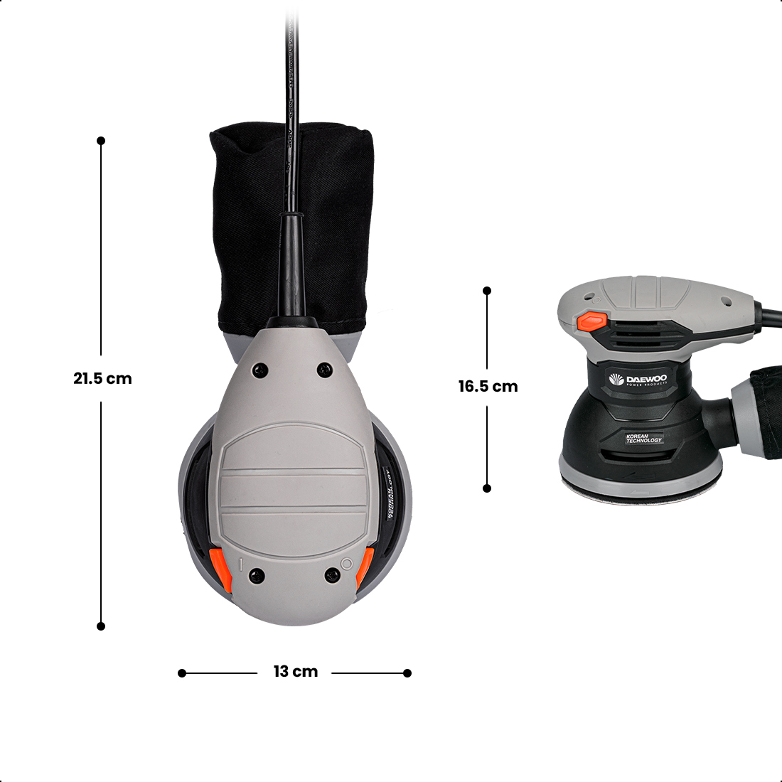 Foto 5 pulgar | Lijadora Orbital 5'' 240w 12000rpm Daewoo