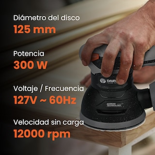 Foto 5 | Lijadora Orbital 5'' 240w 12000rpm Daewoo