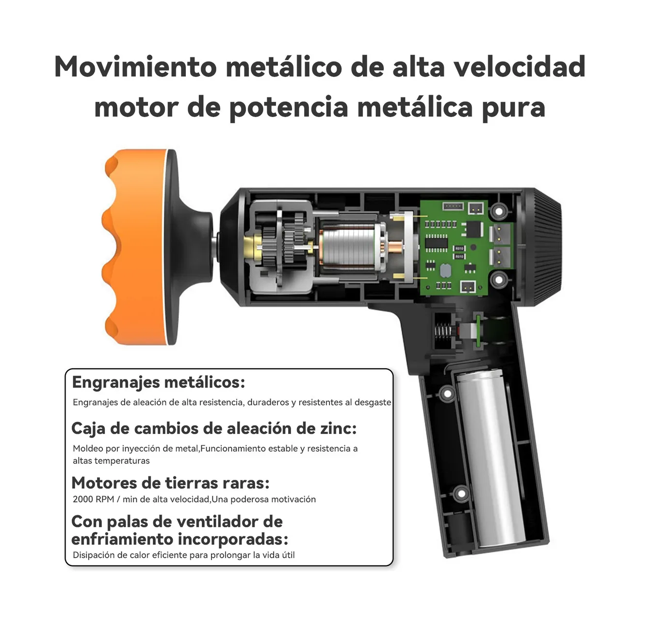 Foto 4 | Pulidora Orbital Eléctrica Portátilinalámbrico Para Coche Negro