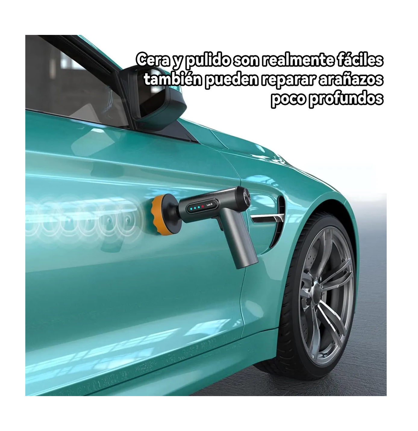 Foto 6 pulgar | Pulidora Orbital Eléctrica Portátilinalámbrico Para Coche Negro