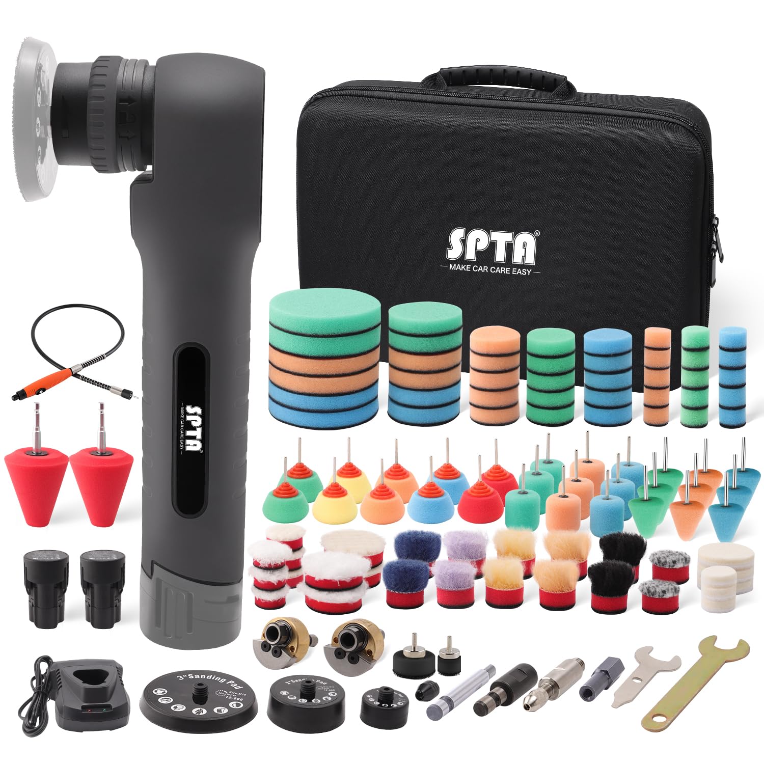 Minipulidora Inalámbrica Spta 12 V Para Decoración De Automóviles Con Almohadillas - Venta Internacional.