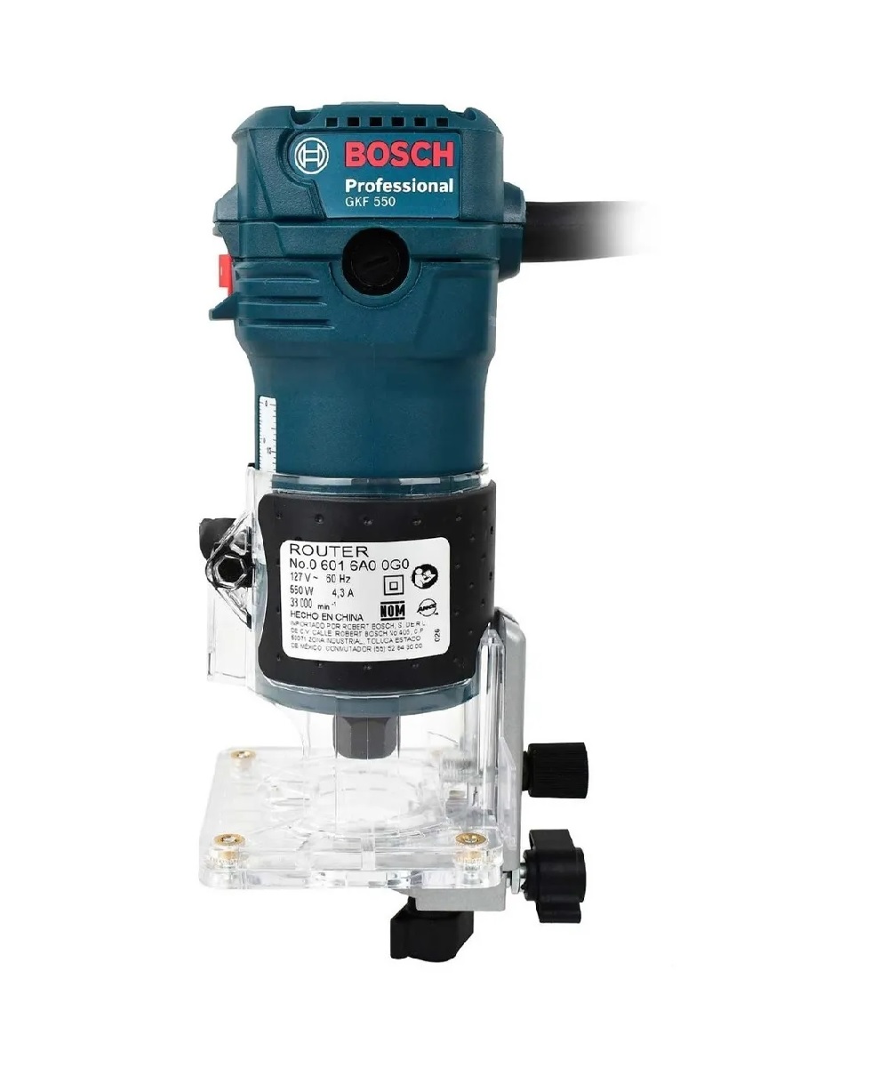 Foto 2 pulgar | Router Fresadora De Cantos Bosch Gkf 550 Profesional 550 W color Azul