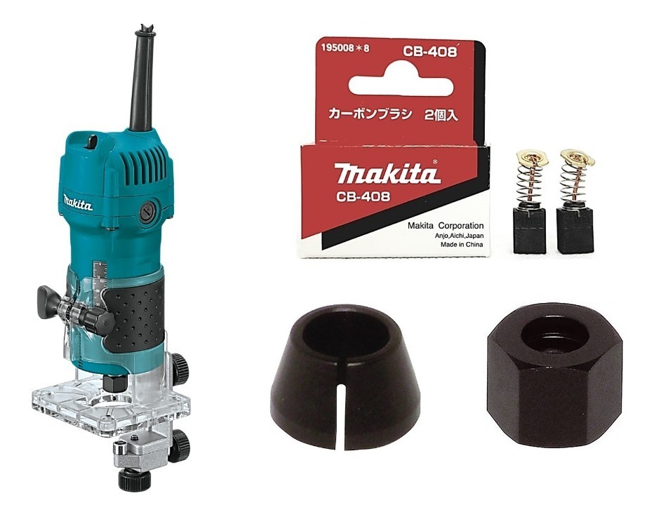 Foto 2 pulgar | Router Fresadora 1/4'' Makita 3709 + Kit Mantenimiento