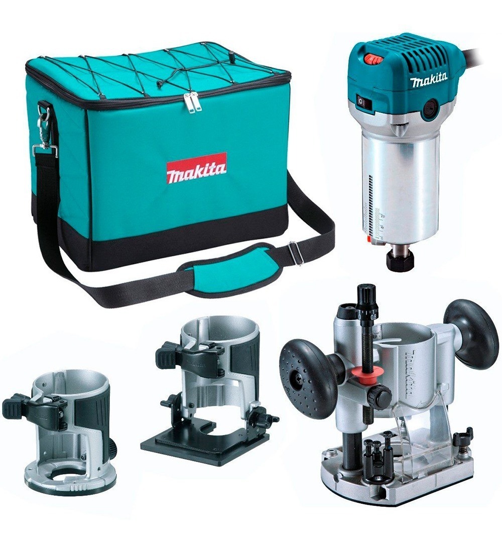 Router Recortadora Makita Rt0700cx2 De 1/4pulg 710w +maletín