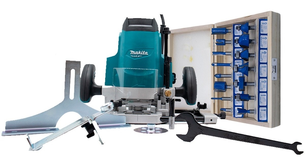 Foto 2 pulgar | Router Makita M3600 Con Estuche De 15 Brocas Thesus