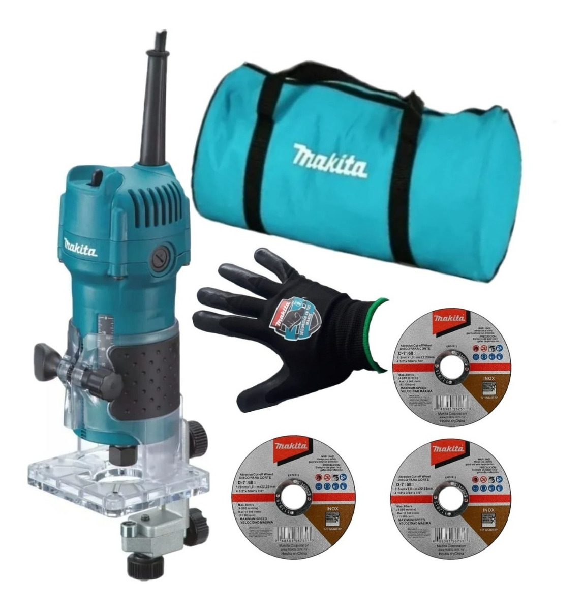 Foto 2 pulgar | Router Makita 3709 530w 110v + Accesorios Makita