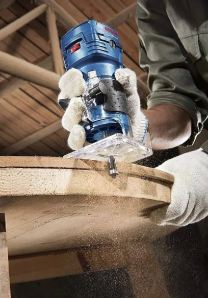 Foto 4 | Router Fresadora Recortadora Canto Profesional Bosch GKF 550
