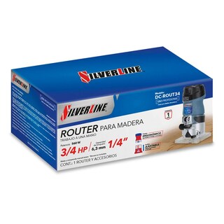 Foto 4 | Router De Mano 3//4 Hp Para Madera Ajustable Silverline