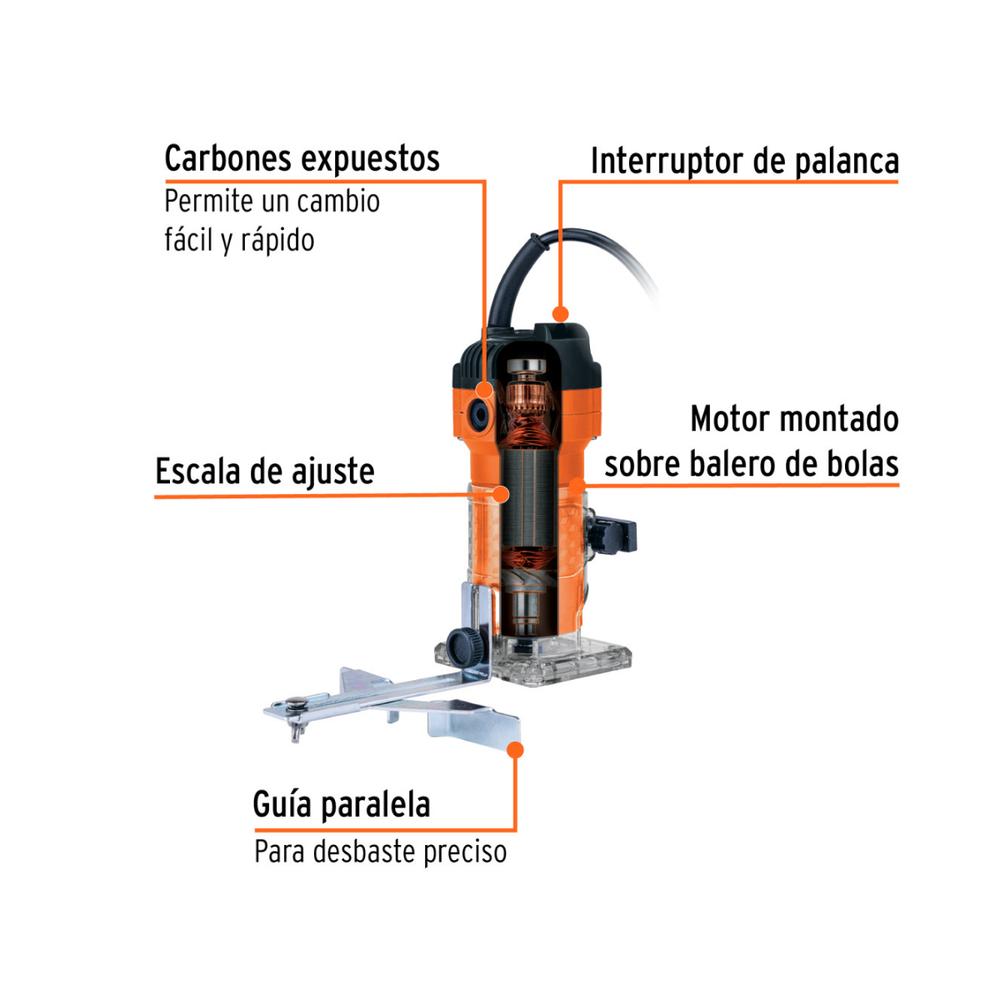 Foto 2 | Router Compacto Truper de 3/4 Hp