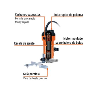 Foto 2 | Router Compacto Truper de 3/4 Hp